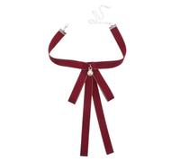 Homoyoyo Vorgebundene Fliege Zubehör Für Schuluniformen Für Mädchen Verstellbare Krawatte Aus Band Für Frauen Süßes Schleifendesign Für Den Alltag Und Cosplay