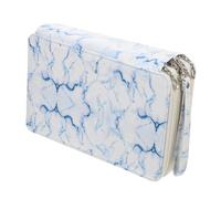 HOMSFOU 1 Stück Große Kapazität Federmäppchen aus PU Multifunktionale Stiftaufbewahrung für Künstler Buntstifte Gelstifte und Make Up Pinsel Einfacher Zugang und Sichere Aufbewahrung mit