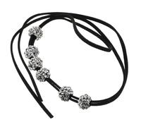 HOMSFOU 2 Stück Totenkopf Haargummis mit 3d relief Schwarze Selbstgemacht Haarschmuck Pferdeschwanz Accessoires für Karneval und Alltag