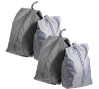 HOMSFOU 4 Stück Schuhbeutel aus 190t Polyester Großer Platzsparender Schuhorganizer für Reisen und Kleideraufbewahrung Handliche Sneaker Tasche mit Schmutzabweisender Oberfläche