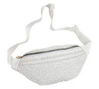 HOMSFOU Damen Plüsch Bauchtasche aus Weichem Material mit Verstellbarem Schultergurt Modische Gürteltasche für Reisen Wandern und Alltag Kompakte Hüfttasche für Studenten