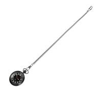 HOMSFOU Kleine Anhängeruhr mit offenem Deckel, römische Ziffern, Quarz Taschenuhr mit Kette aus Kunststoff und Metall, geeignet für Steampunk Partys