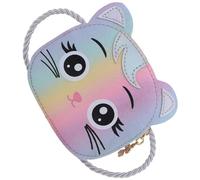 HOMSFOU Umhängetasche für Jungen und Mädchen mit Katzen Cartoon Strapazierfähige Kleiner Schultertasche Geeignet für Kindergarten und Spielplatz Handliche Größe für Kleinigkeiten
