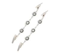 HOMSFOU Vintage Cardigan Kragen Clips aus Zinklegierung 2 Stück Anti Rutsch Pullover Schal Clips für Damen Eleganter Broschenverschluss für Arbeit und Spaziergang