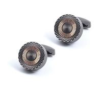 Homxi Manschettenknöpfe Herren Rosegold Elegant, Rund, Kupfer, Manschettenknöpfe Hochzeit für Herren