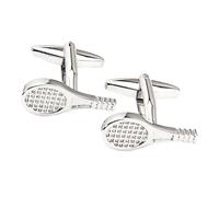 Homxi Manschettenknöpfe Herren Silber Elegant, Tennisschläger, Kupfer, Manschettenknopf Hochzeit für Herren