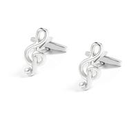 Homxi Manschettenknöpfen Elegant Herren Silber, Musiknoten, Kupfer, Manschettenknopf für Herren Hochzeit