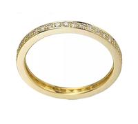 Homxi Verlobungsring Ringe für Damen Gold 585, Ewigkeit Rund mit Diamant 0,42 Karat, Gold Eheringe und Verlobungsringe Damen Ringe, Größe 62 (19.7)