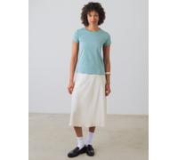 Honest Basics Damen Basic T-Shirt aus Bio- und recycelter Baumwolle Riffgrün XS