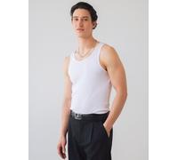 Honest Basics Herren Geripptes Tanktop aus Bio- und recycelter Baumwolle Weiß L