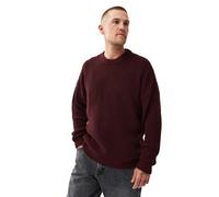 Honesty Rules Boxy Waffle Knitter Pullover bordeaux XL