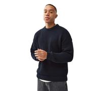 Honesty Rules Boxy Waffle Knitter Pullover navy M