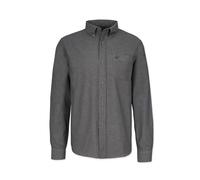 Honesty Rules Herren Langarm Hemd Basic aus Bio-Baumwolle, Dark-Grey, Gr. S