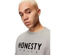 Honesty Rules Logo Embro Sweat grey-mel XXL