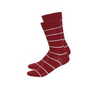 Honesty Rules Striped Socks brick-red 39-42
