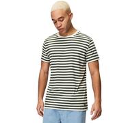 Honesty Rules Unisex Kurzarm T-Shirt Striped aus Bio-Baumwolle, Cilantro-Green, Gr. S