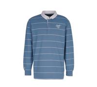 Honesty Rules Unisex Hemd Rugby aus Bio-Baumwolle, Aegean-Blue, Gr. L