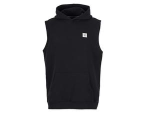 Honesty Rules Unisex Kapuzenpullover Sleeveless aus Bio-Baumwolle, Black, Gr. M