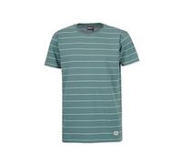 Honesty Rules Unisex Kurzarm T-Shirt Pin Striped aus Bio-Baumwolle, sage, Gr. XL