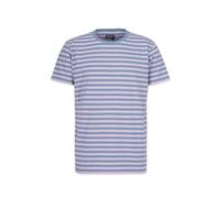 Honesty Rules Striped T-Shirt aegean-blue-faded-pink XL