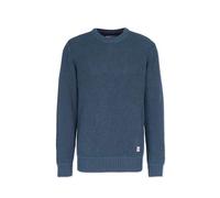 Honesty Rules Unisex Strickpullover Cross Rundhalsausschnitt Langarm aus Bio-Baumwolle, Dark-Petrol, Gr. M