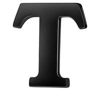 HONEY BEAR 1 Stück Buchstaben Brief Broschen Pins A bis Z, Edelstahl für Herren/Damen Anzug Hemd, Geschäft Hochzeit Geschenk,Schwarz,MEHRWEG (T 0.94inches)