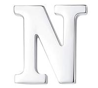 HONEY BEAR 1 Stück Buchstaben Brief Broschen Pins A bis Z, Edelstahl für Herren/Damen Anzug Hemd, Geschäft Hochzeit Geschenk,Silber,MEHRWEG (N 0.59inches)