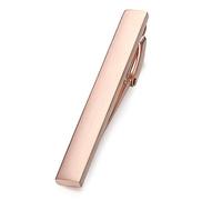 HONEY BEAR 5/5.4/6cm Herren Krawattennadel Krawattenklammer für Normale Krawatte Tie Clip 1.97"/2.12"/2.36" (Roségold gebürstet Horizontal 6cm)