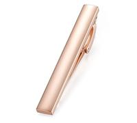 HONEY BEAR 5cm/5.4cm/6cm Herren Krawattennadel Krawattenklammer für Normale Krawatte Edelstahl Tie Clip 1.97"/2.12"/2.36" (Shinny Rose Gold-5.4cm)