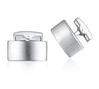 HONEY BEAR Herren Hochzeit Manschettenknöpfe Cufflinks Manschettenknopf (Silber)
