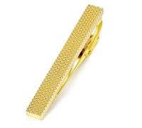 Honey Bear Herren Krawattennadel Krawattenklammer für Normale Krawatte Edelstahl Tie Clip,5.4cm (Gold)