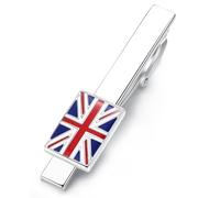 HONEY BEAR Hochwertig Herren National flagge Krawattennadel Krawattenklammer Tie Clip (United Kingdom Vereinigtes Königreich Britisch UK GB Flagge)