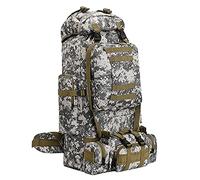 HongXingHai 100 l Camping Wandern Rucksack, Molle Militär-Rucksack, wasserdicht, leicht, Wanderrucksack, Citycamo-c, Large, Wanderrucksäcke