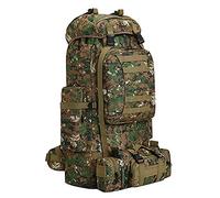 HongXingHai 100 l Camping Wandern Rucksack, Molle Militär-Rucksack, wasserdicht, leicht, Wanderrucksack, Woodland Camo-c, Large, Wanderrucksäcke