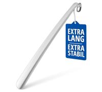 HONH Schuhlöffel extra lang 72 cm Metall - 2 mm stabiler Schuhlöffel lang aus Edelstahl, langer Schuhanzieher für Herren Damen Senioren, ergonomische Schuh Anziehhilfe mit Aufhängeloch