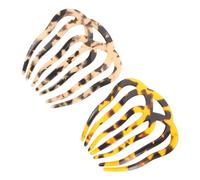 HONITANO 2 Stück Vintage Siebenzahn Haarkämme Aus Essigsäure Für Frauen Und Mädchen Mehrzweck Steckkämme Für Hochsteckfrisuren Und Stylische Haaraccessoires