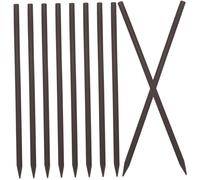 HONITANO 50 Stück Holz Haarstäbchen 18x0,6cm Braun Vintage Haarstab Für Damen Haarknoten Dutt Haarschmuck Mit Loch Minimalistisches Haarschmuck Zubehör Für Formelle Anlässe Und Alltag