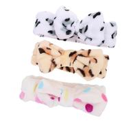 HONITANO Coral Fleece Haarband 3 Stück Weiches Make up Stirnband Für Gesichtswäsche Elastisch Und Hautfreundlich Damen Haarschmuck Für Kosmetik Und Alltag