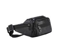 HONITANO Cowhide Waist Bag Herren Sporttasche Multifunktionale Gürteltasche mit Robustem Reißverschluss Große Kapazität für Handy Schlüssel Geld zum Joggen Radfahren und Outdoor