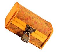 HONITANO Vintage Schmuckbox Aus Holz Mit Schloss Abschließbarer Schmuckkasten Im Retro-stil Multifunktionaler Aufbewahrungsbehälter Für Ohrringe Ringe Armbänder Als Geschenk Für Damen Zu We