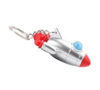 HONMEET 2 Stück Raketen Schlüsselanhänger aus Metall Leichter Weltraum Taschenanhänger Dekorativer Charm für Rucksack und Schlüsselbund