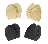 HONMEET 4 Paar Selbstklebende Rutschfeste Vorfußpolster aus Elastischer Baumwolle Atmungsaktive Halbgrößengerechte Halbe Einlegesohlen für Sicheren Halt und Komfort bei Schuhen