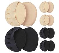 HONMEET 6paare Unsichtbare Damensocken Halbsocken Für Vorfuß Zehen Getrennt Rutschfeste Socken Für Sandalen Pumps High Heels Sommer Komfort Tragegefühl