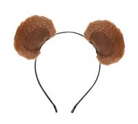 HONMEET Kuscheliges Bärenohren Stirnband Fuzzy Animal Headband Weiches Elastisches Makeup Headband Für Halloween Cosplay Geburtstagsfeiern Alltag Verstellbares Leichtes Bär Ohren Haarband