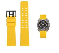 honyeer Gummi-Uhrenarmband für Hamilton Khaki Navy Diving Creed H78585333 H78505330 H78686333 Armband(Yellow black)