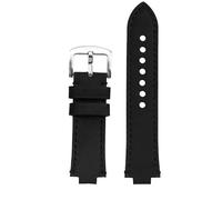 honyeer Konvexes Mundarmband für ORIS Diving AQUIS 733 7730 7740 Herrenuhrarmband(Blackbs,24mm-11mm)