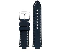 honyeer Konvexes Mundarmband für ORIS Diving AQUIS 733 7730 7740 Herrenuhrarmband(Blues,24mm-11mm)