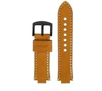 honyeer Konvexes Mundarmband für ORIS Diving AQUIS 733 7730 7740 Herrenuhrarmband(Khakib,24mm-12mm)