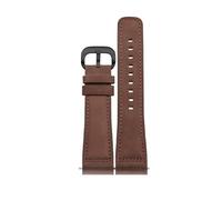 honyeuk Leder-Uhrenarmbänder für Diesel DZ7370, DZ7395, DZ7430, DZ7315 Rindsleder-Uhrenarmband(Matte dark brownb)