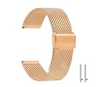 honyeuk Milanese Edelstahl Uhrenarmband Universal Metall Uhrenarmband Armband(Rosegold,24mm)